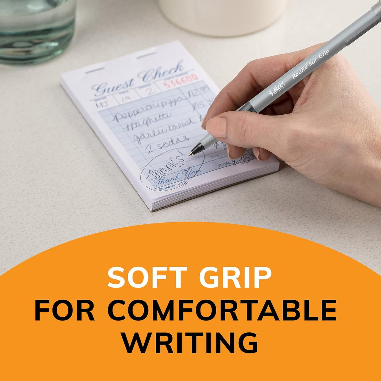 BiC Xtra Comfort Ballpoint Pen - Black, 8 count-070330137288-LR-116437-5-LR eShop