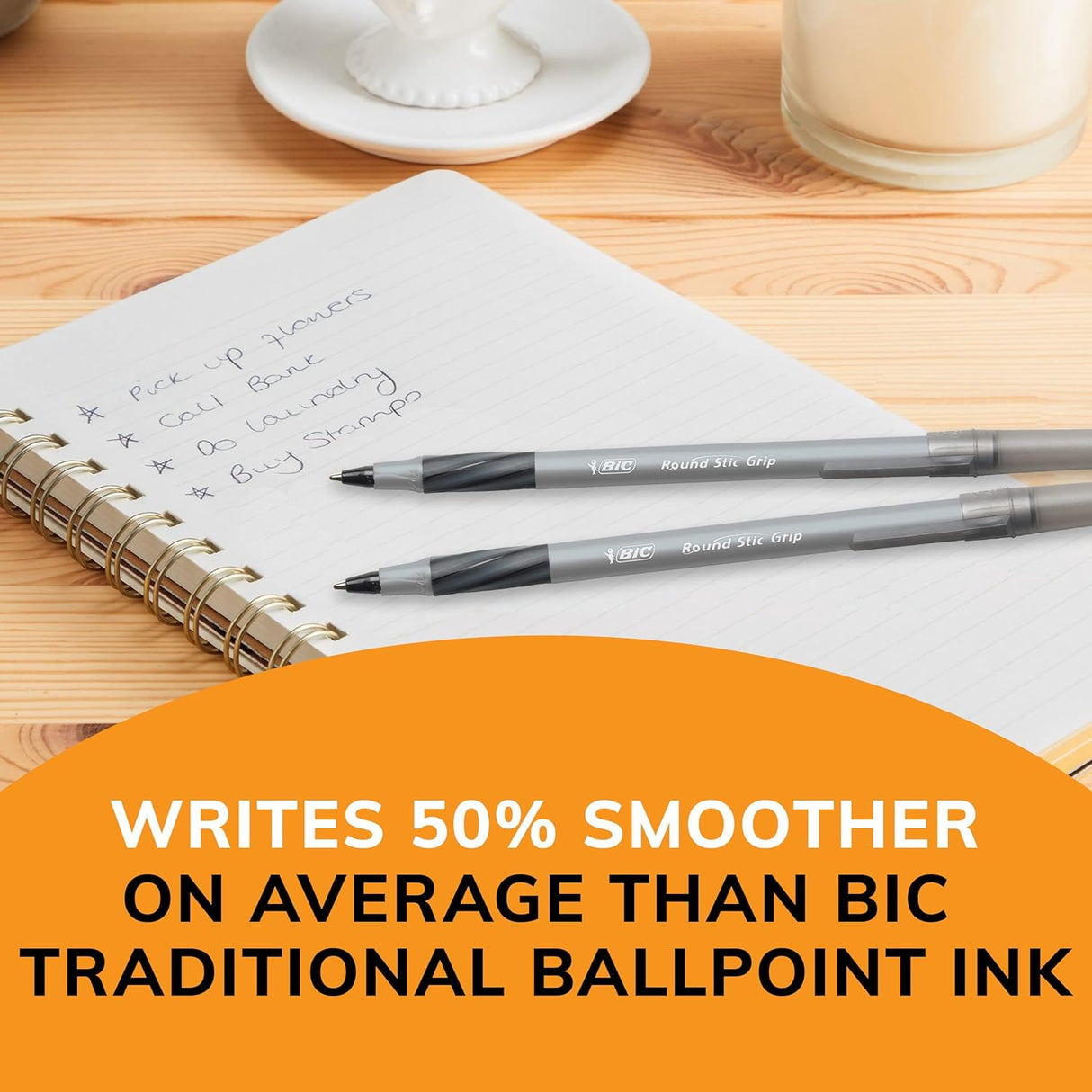 BiC Xtra Comfort Ballpoint Pen - Black, 8 count-070330137288-LR-116437-6-LR eShop