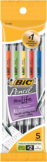BiC Xtra Life Mechanical Pencils, 5 count-070330911888-LR-99042-1-LR eShop