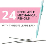 BiC Xtra Smooth Pastel Mechanical Pencils, 24 count-070330437661-LR-355001-3-LR eShop