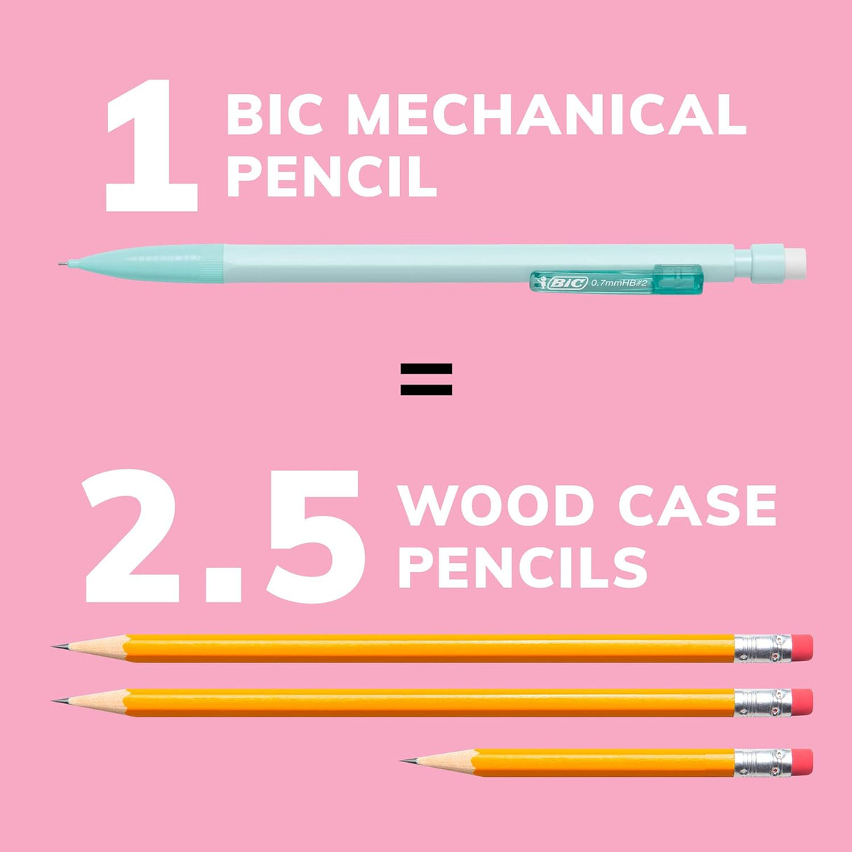 BiC Xtra Smooth Pastel Mechanical Pencils, 24 count-070330437661-LR-355001-5-LR eShop