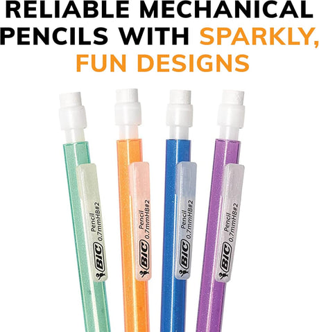 BiC Xtra Sparkle Mechanical Pencil With Shimmer Barrels, 24 count-070330406964-LR-358626-2-LR eShop