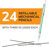 BiC Xtra Sparkle Mechanical Pencil With Shimmer Barrels, 24 count-070330406964-LR-358626-3-LR eShop