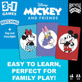Bicycle Disney Mickey and Friends 3-in-1 Card Games - Matching, Crazy Eights & Slap Jack-073854099421-LR-362603-8-LR eShop