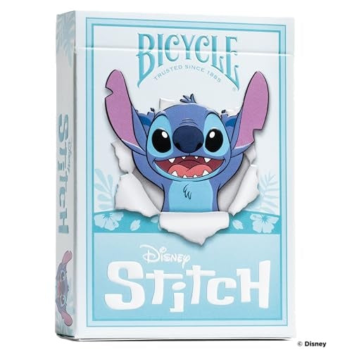 Bicycle Disney Stitch Playing Cards Set of Two Clip Strips, 24 packs-07385409719-LR-359335-4-LR eShop