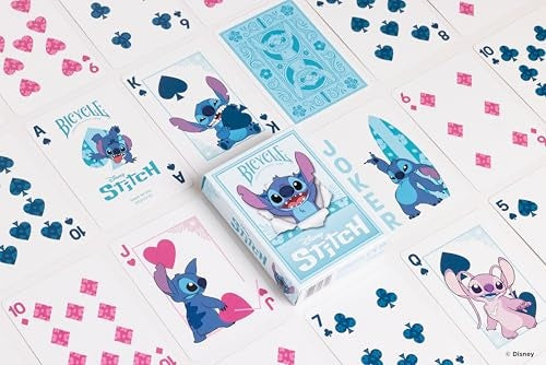 Bicycle Disney Stitch Playing Cards Set of Two Clip Strips, 24 packs-07385409719-LR-359335-5-LR eShop