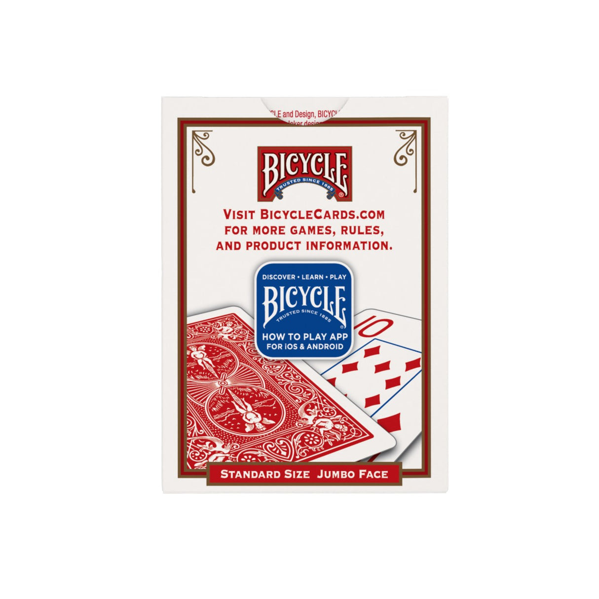 Bicycle Jumbo Face Standard Playing Cards - Assorted Colors-073854000885-LR-146502-6-LR eShop