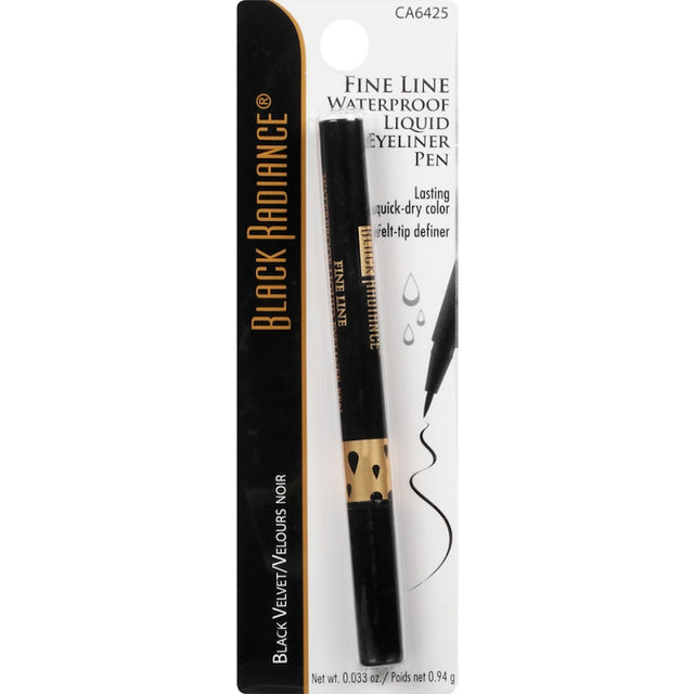 Black Radiance Fine Line Waterproof Liquid Eyeliner Pen - Black Velvet-077802644343-LR-230688-1-LR eShop