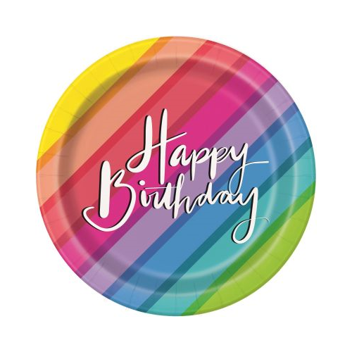 BLN & RNBW BDAY 7" PLATE 8CT-011179731244-LR-333428-1-LR eShop