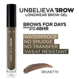 L'Oreal Paris Unbelieva-Brow Longwear Waterproof Tinted Brow Gel, Brunette, 0.15 fl. oz.