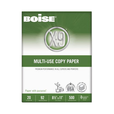 Boise X-9 Multi-Use White Copy Paper, 8.5" x 11" - 5 reams, 2500 sheets-842356075116-LR-267171-1-LR eShop