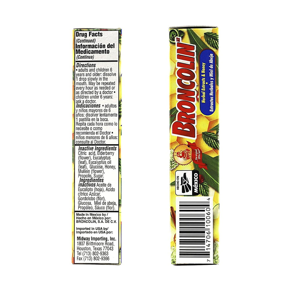 Broncolin Cough Drops with Honey and Herbal Extracts, 16 Count-714706100604-LR-226644-4-LR eShop