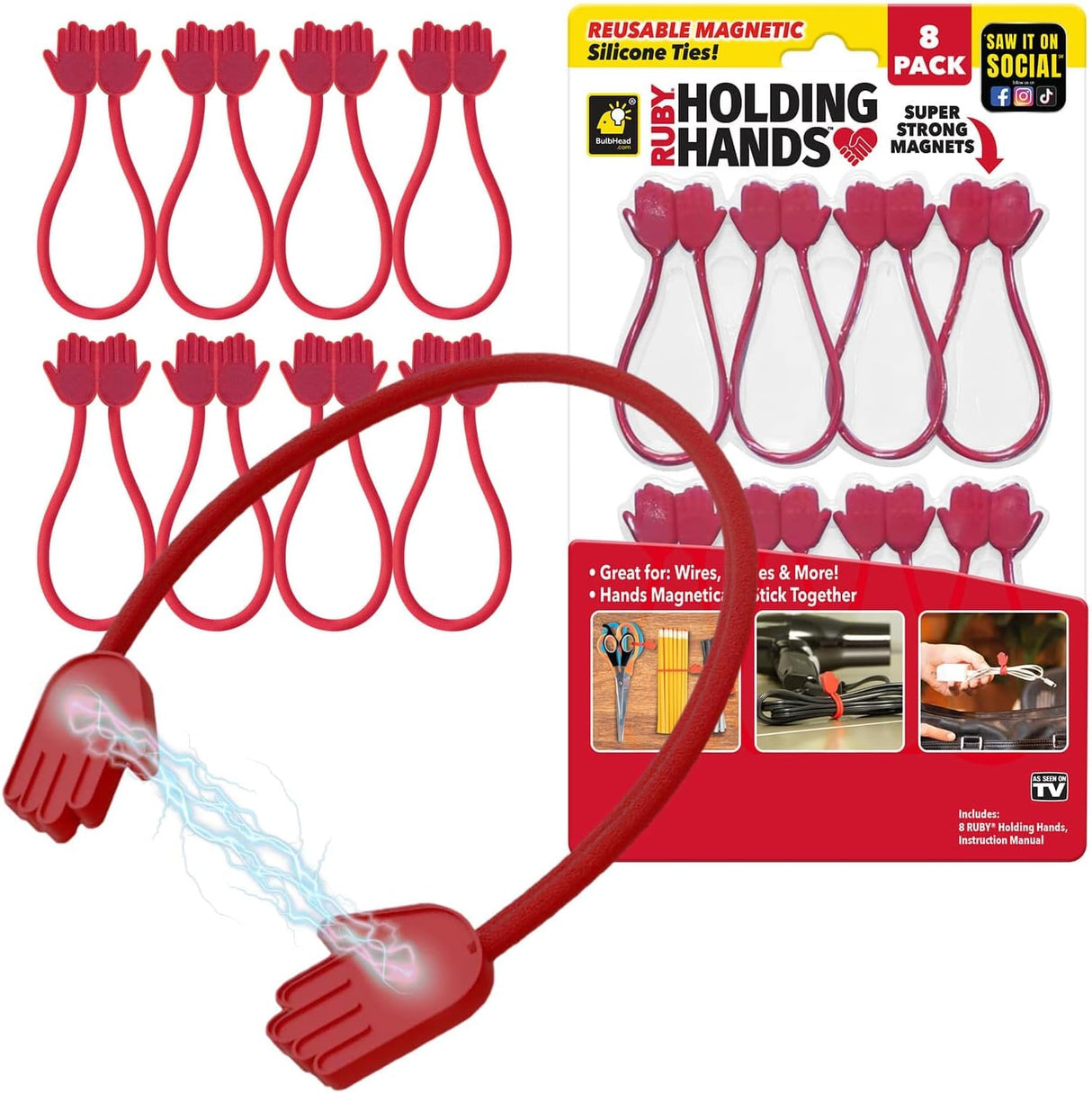 BulbHead Ruby Holding Hands Silicone Zip Ties-097298047800-LR-353109-1-LR eShop