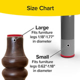 BulbHead Ruby Sliders Furniture Gliders, 8 count-097298053627-LR-345673-3-LR eShop