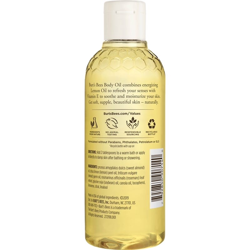 Burt's Bees Body Oil - Lemon & Vitamin E, 5 oz-792850907140-LR-344648-2-LR eShop