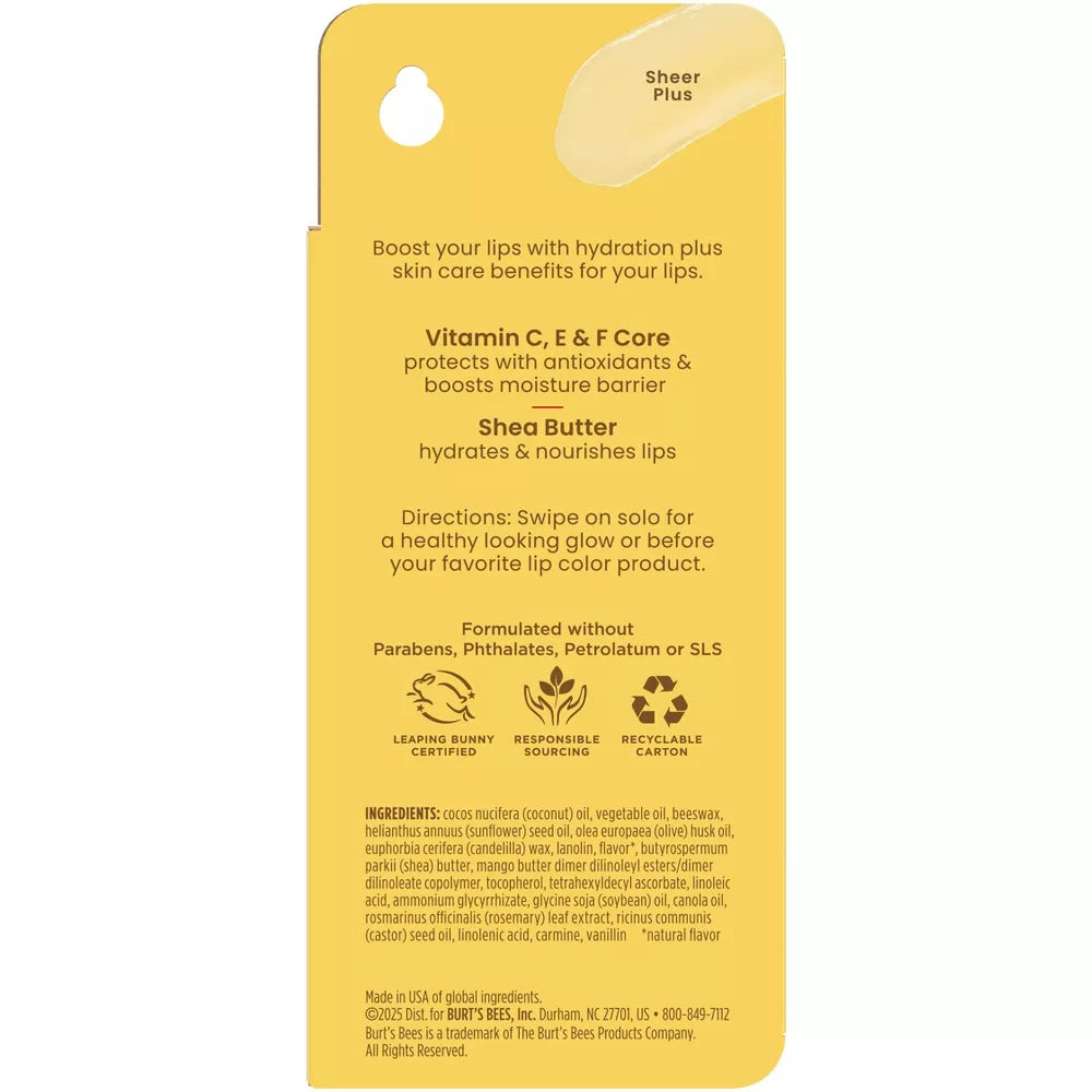 Burt's Bees Boosted Lip Balm - Sheer Plus-792850663855-LR-362286-11-LR eShop
