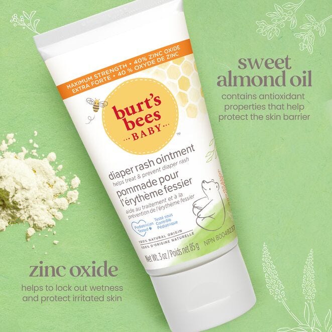 Burt's Bees Burt's Bees Baby Diaper Rash Ointment, 3 oz-792850030503-LR-292317-2-LR eShop