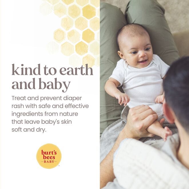 Burt's Bees Burt's Bees Baby Diaper Rash Ointment, 3 oz-792850030503-LR-292317-6-LR eShop