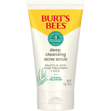 Burt's Bees Clear & Balanced Deep Cleansing Acne Scrub with Salicylic Acid, 4 oz-792850001794-LR-251003-1-LR eShop