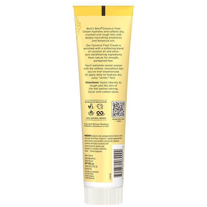 Burt's Bees Coconut Foot Cream, 4.3 oz-792850069992-LR-202480-3-LR eShop