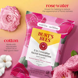 Burt's Bees Facial Cleansing Makeup Removing Towelettes - Rose, 2 count-792850662940-LR-362277-5-LR eShop