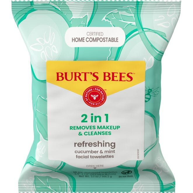 Burt's Bees Facial Cleansing Towelettes with Cucumber & Mint, 30 count-792850018129-LR-270744-1-LR eShop