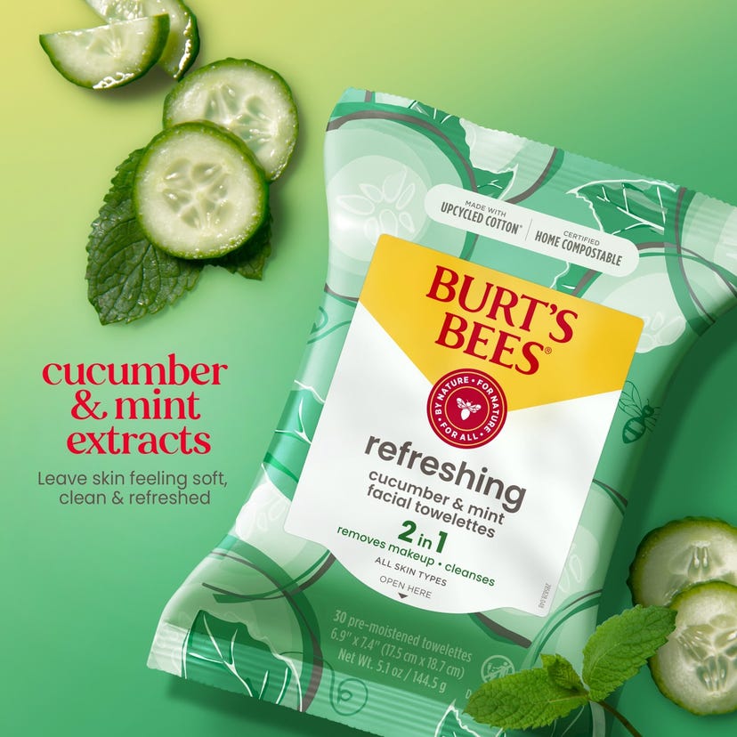 Burt's Bees Facial Cleansing Towelettes with Cucumber & Mint, 30 count-792850018129-LR-270744-3-LR eShop