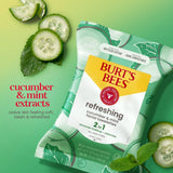 Burt's Bees Facial Cleansing Towelettes with Cucumber & Mint, 30 count-792850018129-LR-270744-3-LR eShop