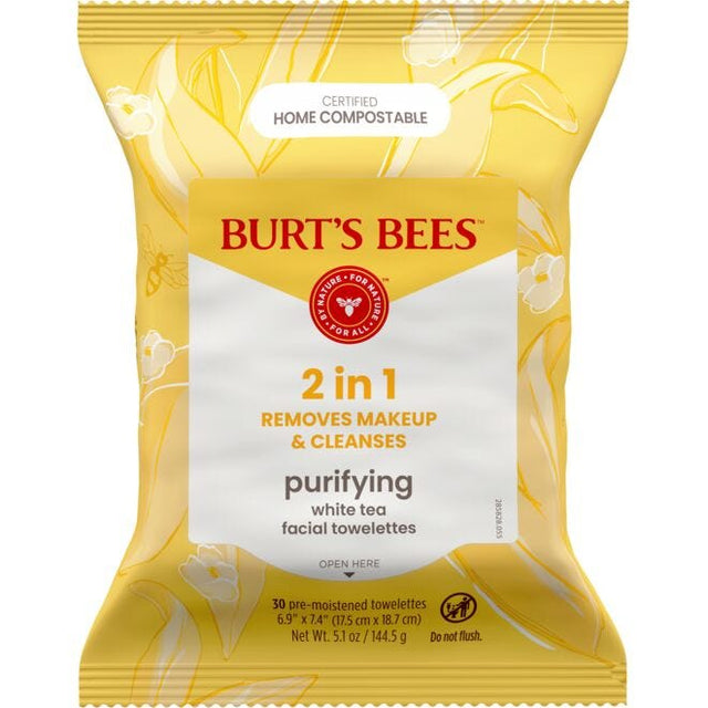 Burt's Bees Facial Cleansing Towelettes with White Tea Extract, 30 count-792850014442-LR-251012-1-LR eShop