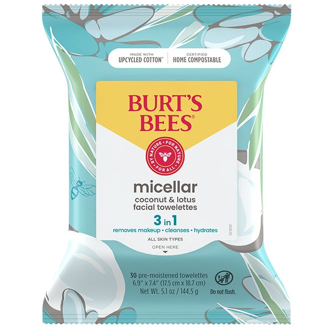 Burt's Bees Micellar Makeup Removing Towelettes with Coconut & Lotus, 30 count-792850899957-LR-318819-1-LR eShop