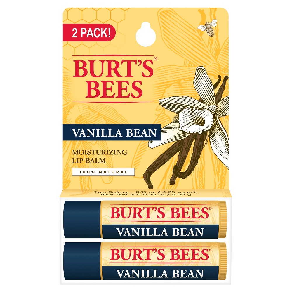 Burt's Bees Moisturizing Lip Balm - Vanilla Bean, 2 count-792850901414-LR-351215-1-LR eShop