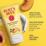 Burt's Bees Peach & Willow Bark Deep Pore Scrub, 4 oz-792850891999-LR-202448-3-LR eShop