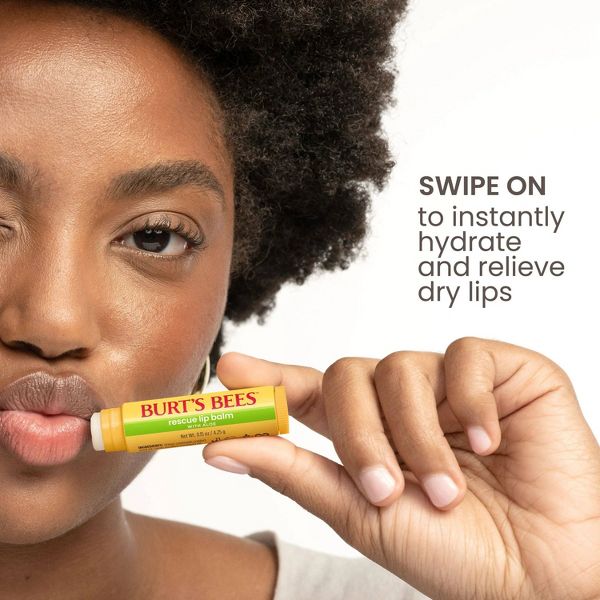 Burt's Bees Rescue Lip Balm - Aloe, 0.15 oz-792850664265-LR-362635-4-LR eShop