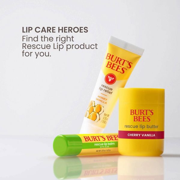 Burt's Bees Rescue Lip Balm - Aloe, 0.15 oz-792850664265-LR-362635-8-LR eShop