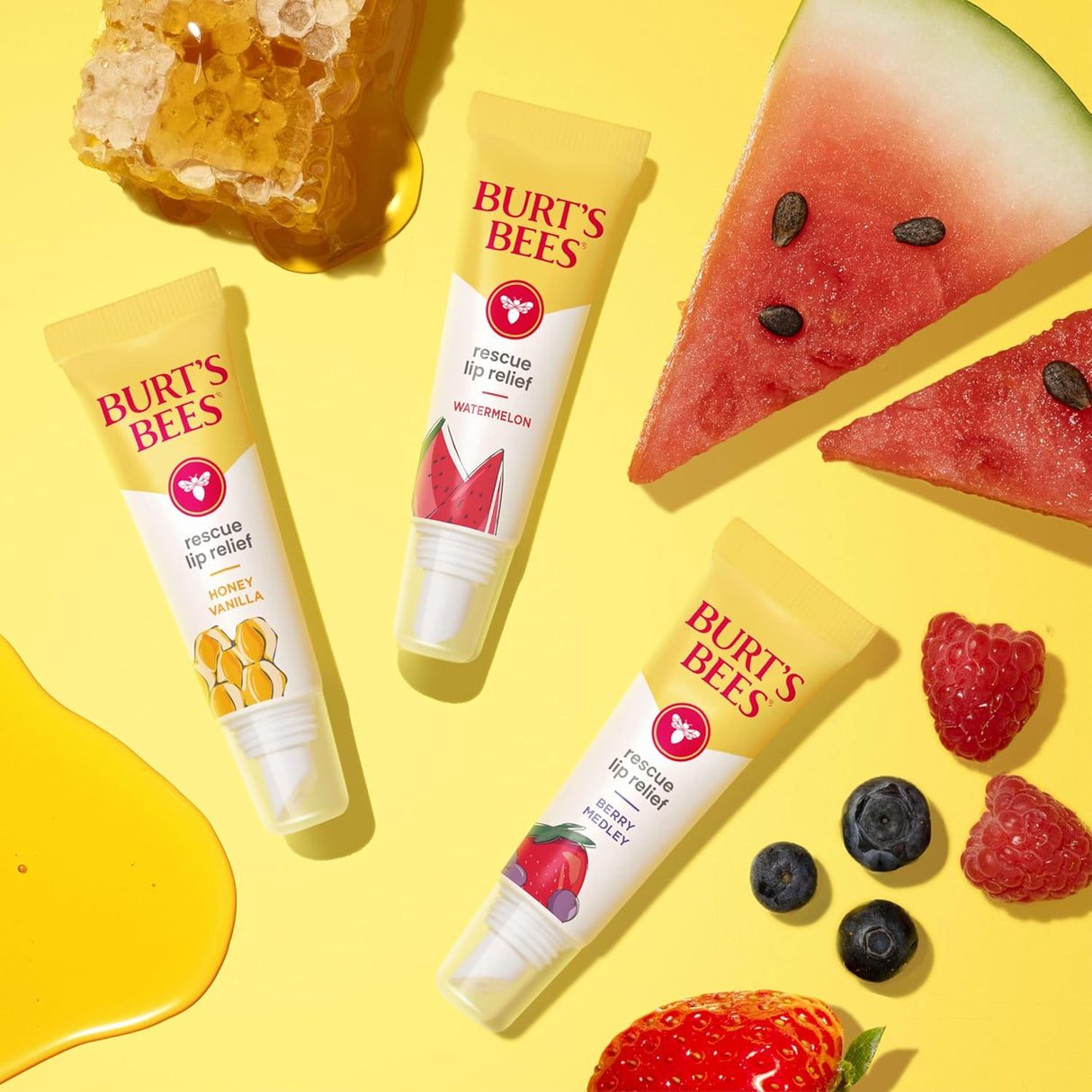 Burt's Bees Rescue Lip Relief - Honey Vanilla-792850662278-LR-362276-10-LR eShop