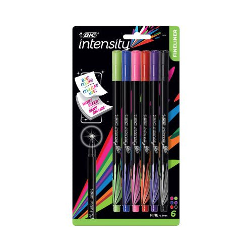 INTEN FINELINER POINT .4MM 6PK