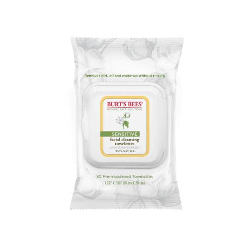 Burt's Bees Facial Cleansing Towelettes Sensitive 12/30ct