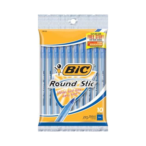 Bic Round Stic Xtra Life Ball Pens