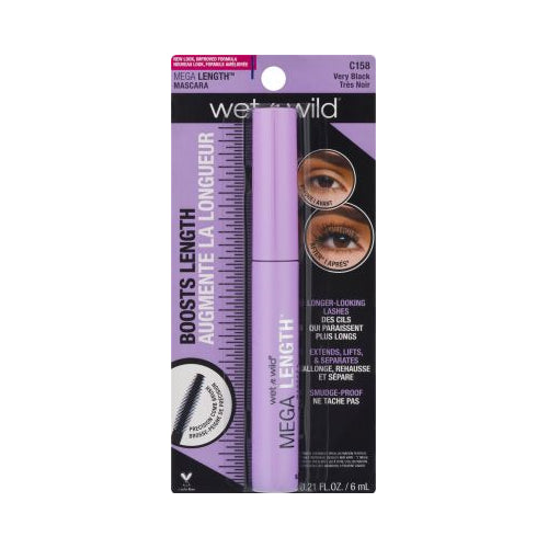 wet n wild MEGA LENGTH MASCARA - Very Black