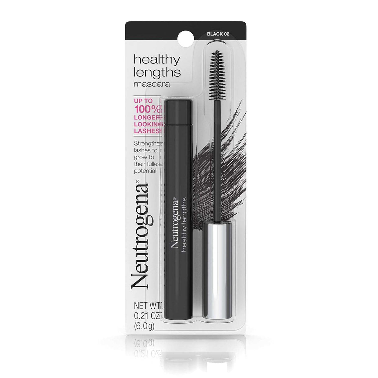 Neutrogena Healthy Lengths Lash-Lengthening Mascara, Black 02, .21 oz