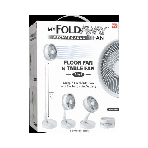 MY FOLDAWAY RECHARGEABLE FAN