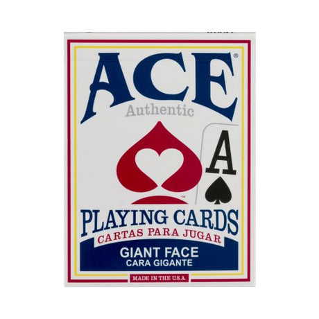 Cartamundi Ace Authentic Giant Face Playing Cards - Assorted Colors-757951102009-LR-295910-1-LR eShop