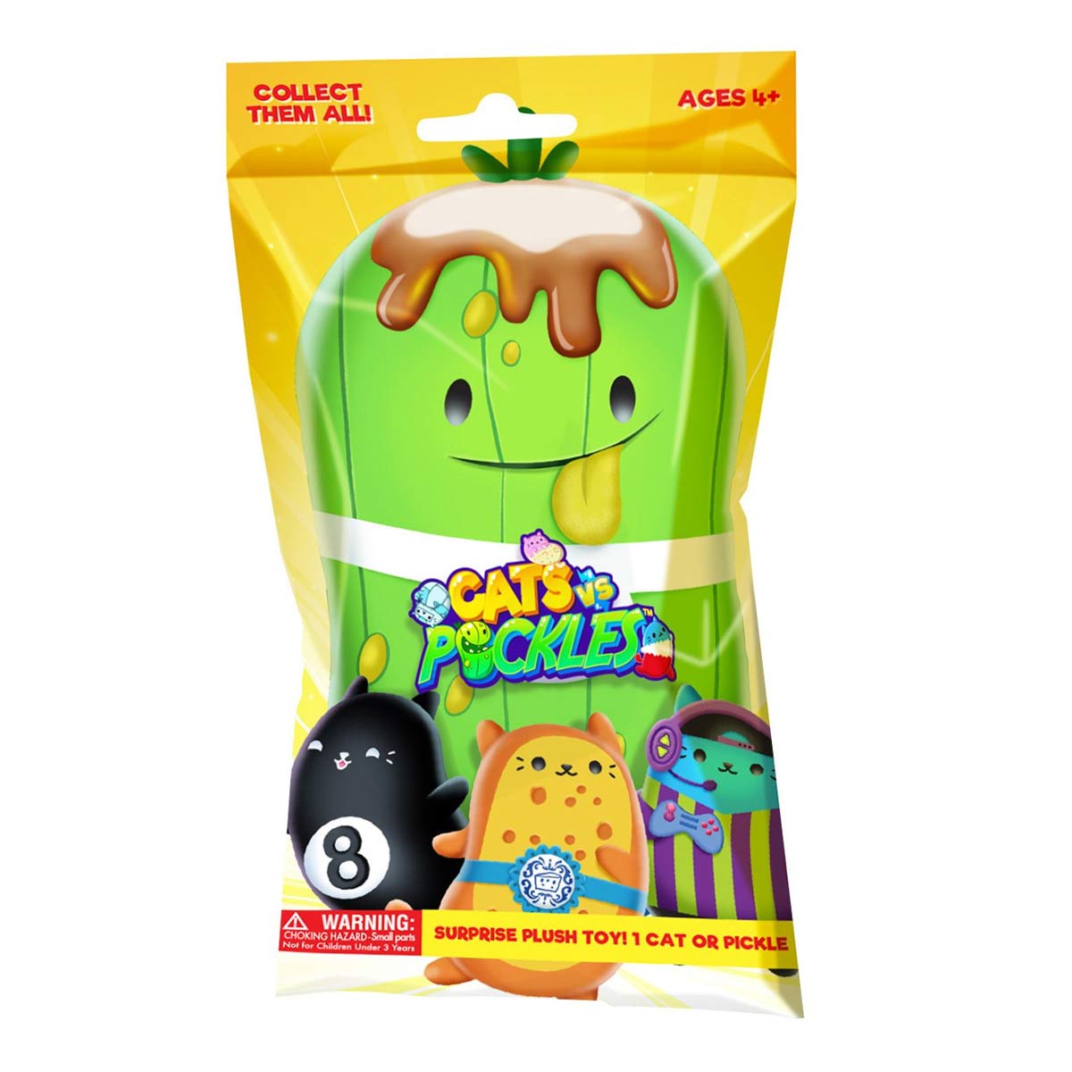 Cats vs Pickles 4 Inch Plush Mystery Bag, Assorted-810051822014-LR-342194-1-LR eShop