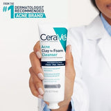 CeraVe Acne Clay-to-Foam Facial Cleanser, 4 oz-3606000636149-LR-359659-4-LR eShop