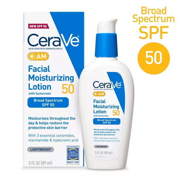 CeraVe AM Facial Moisturizing Lotion with SPF 50, 3 oz-3606000612631-LR-357089-10-LR eShop