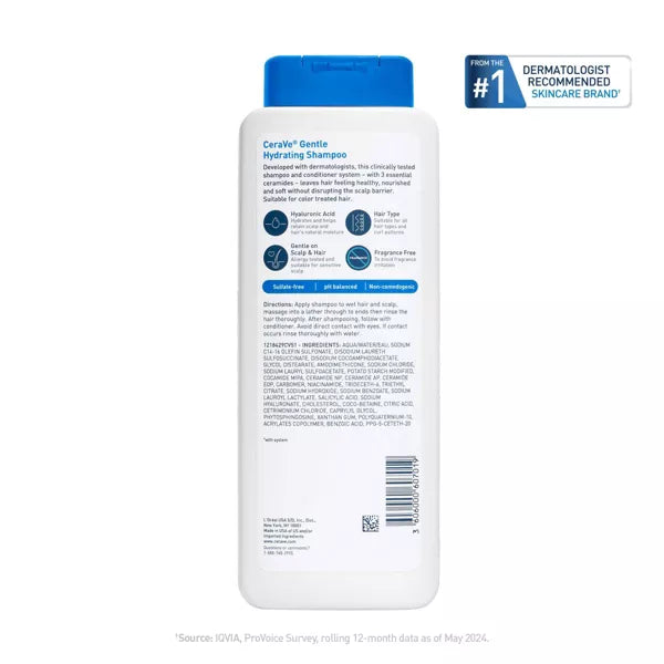 CeraVe Gentle Hydrating Shampoo, 12 oz-3606000607019-LR-357364-11-LR eShop