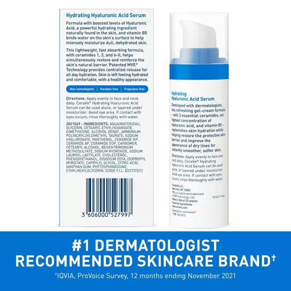 CeraVe Hydrating Hyaluronic Acid Face Serum, 1 oz-3606000527997-LR-335881-7-LR eShop