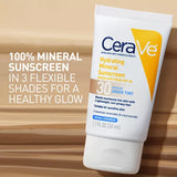 CeraVe Hydrating Mineral Tinted Face Sunscreen Lotion, Light - SPF 30, 1.7 oz-3606000612181-LR-358511-3-LR eShop