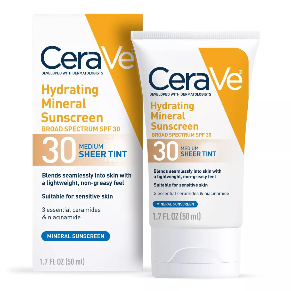 CeraVe Hydrating Mineral Tinted Face Sunscreen Lotion, Medium - SPF 30, 1.7 oz-3606000512313-LR-357459-1-LR eShop