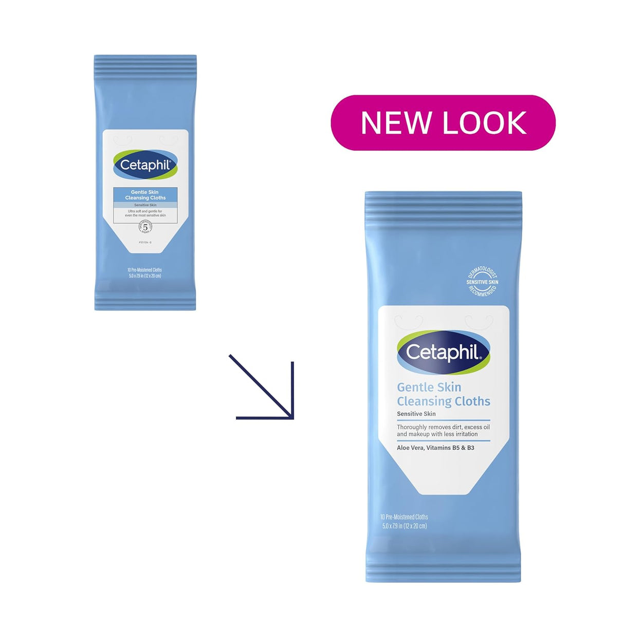 Cetaphil Gentle Skin Cleansing Cloths - Fragrance Free, 10 count-302993934578-LR-351412-2-LR eShop